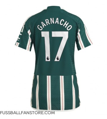 Manchester United Alejandro Garnacho #17 Replik Auswärtstrikot Damen 2023-24 Kurzarm